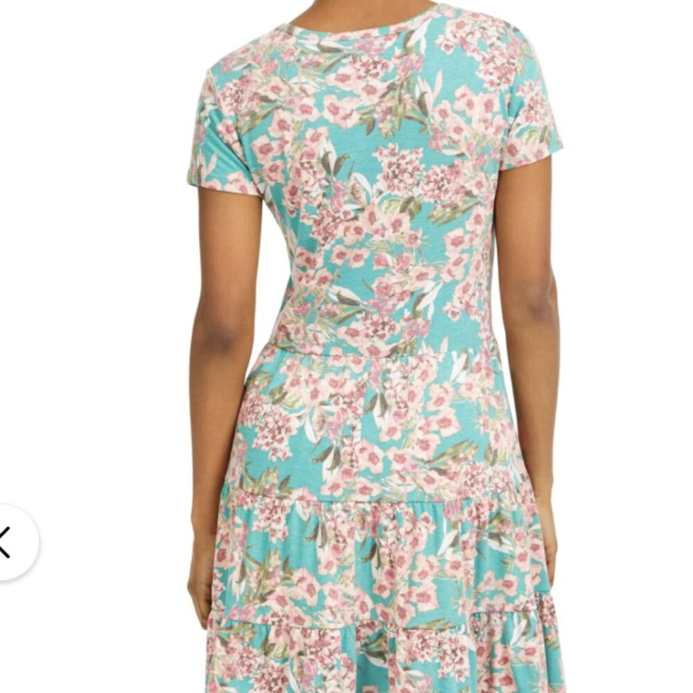 BEBOP Green Short Sleeve Above The Knee Dress - Picture 2 of 13